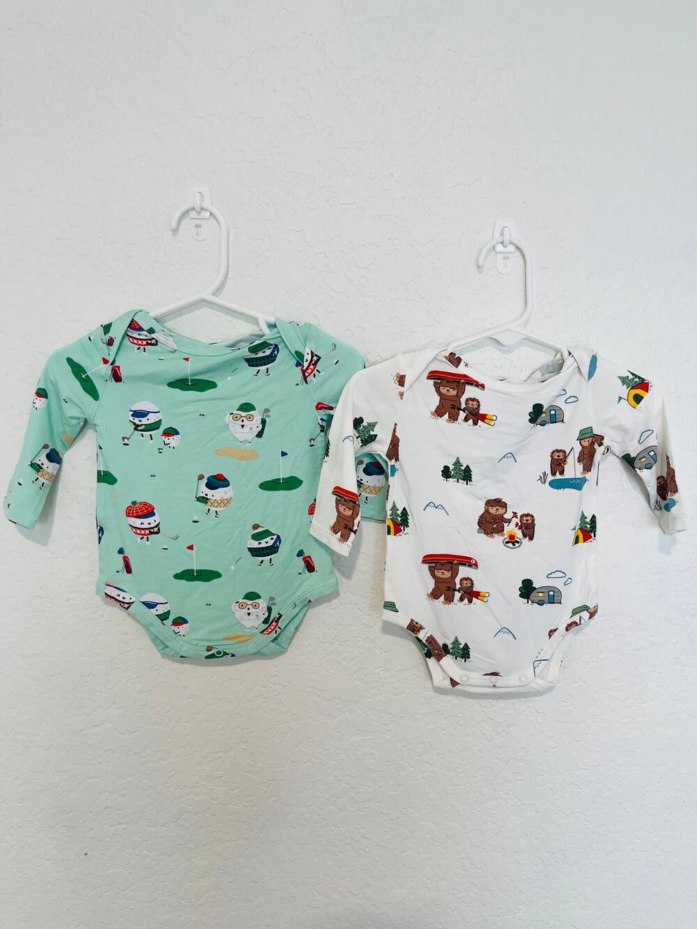 Angel Dear 0-3M Bodysuit Bundle Golf Pros Bigfoot Camping NWT